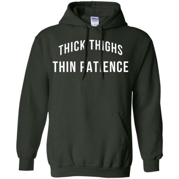image 102 600x600px Thick Thighs Thin Patience T Shirt, Hoodies & Tank Top