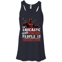 image 1020 247x247px Deadpool Shirt: I'm Sarcastic Because Punching People Is Frowned Upon