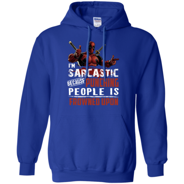 image 1023 600x600px Deadpool Shirt: I'm Sarcastic Because Punching People Is Frowned Upon