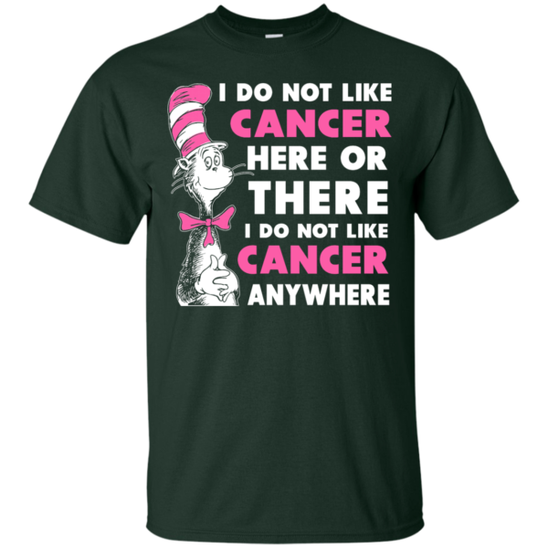 image 1028 600x600px I Do Not Like Cancer Here Or There Or Anywhere T Shirt