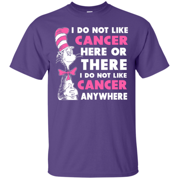 image 1029 600x600px I Do Not Like Cancer Here Or There Or Anywhere T Shirt