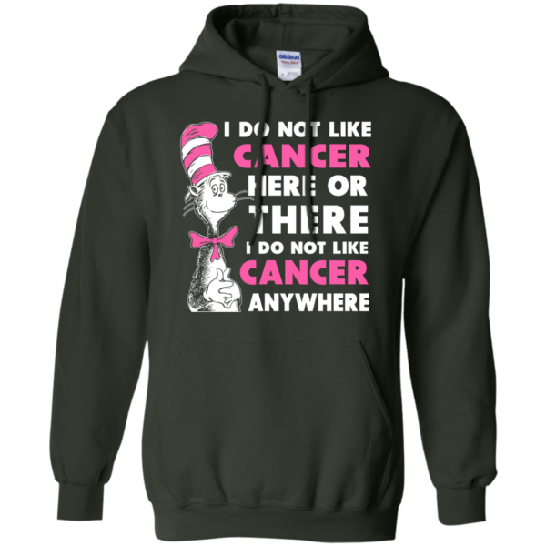 image 1033 600x600px I Do Not Like Cancer Here Or There Or Anywhere T Shirt