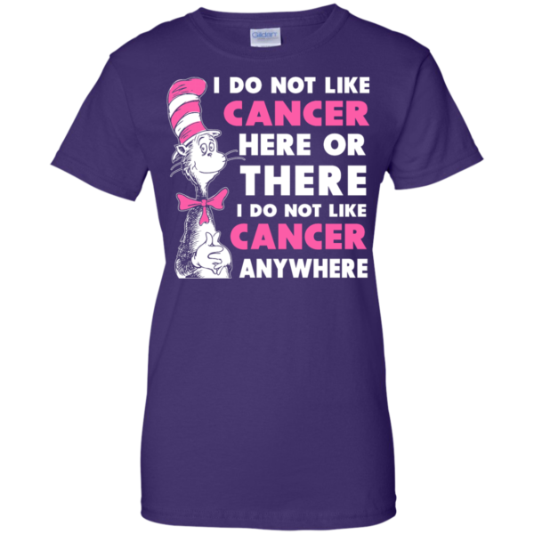 image 1037 600x600px I Do Not Like Cancer Here Or There Or Anywhere T Shirt