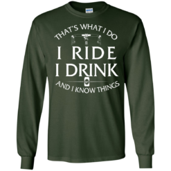 image 169 247x247px Cycling T Shirt: That's What I Do I Ride I Drink And I Know Things