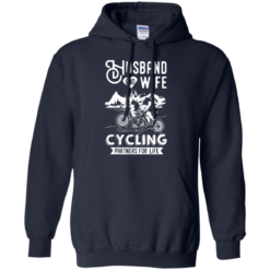 image 227 247x247px Husband and Wife Cycling Partners For Life T Shirt