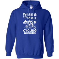 image 228 247x247px Husband and Wife Cycling Partners For Life T Shirt
