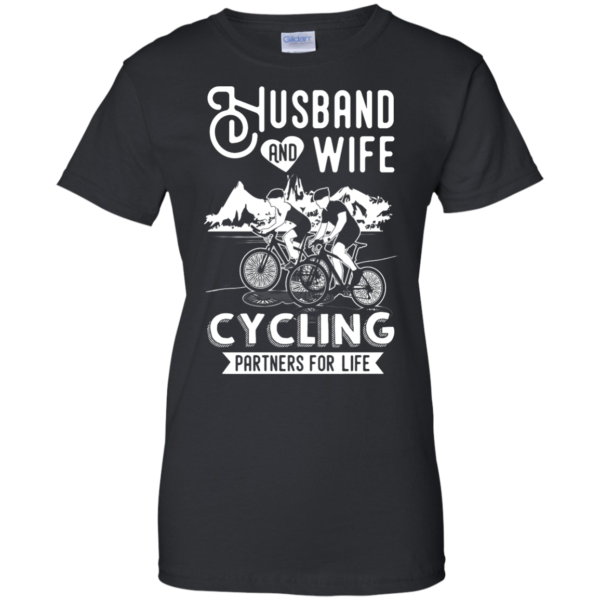 image 229 600x600px Husband and Wife Cycling Partners For Life T Shirt