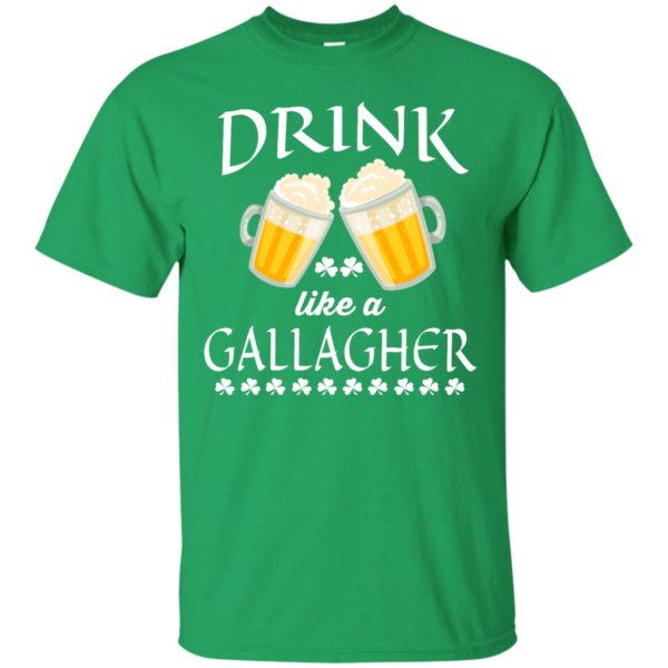 image 32 600x600px St Patrick's Day: Drink Like A Gallagher T Shirt