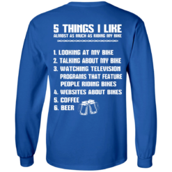 image 330 247x247px 5 Things I Like Almost As Much As Riding My Bike T Shirt