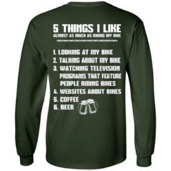 image 331 247x247px 5 Things I Like Almost As Much As Riding My Bike T Shirt