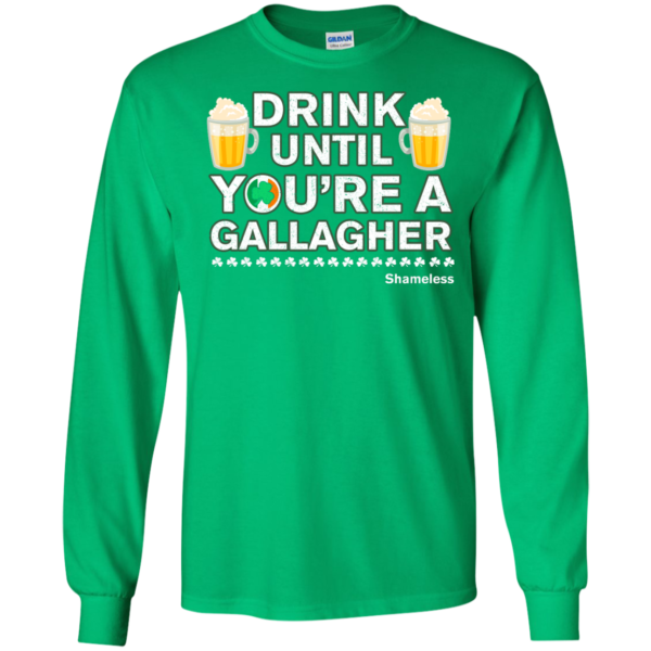 image 5 600x600px St Patrick's Day: Drink Until You Are A Gallagher T Shirt
