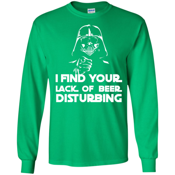 image 50 600x600px Star War: I Find Your Lack Of Beer Disturbing T Shirt
