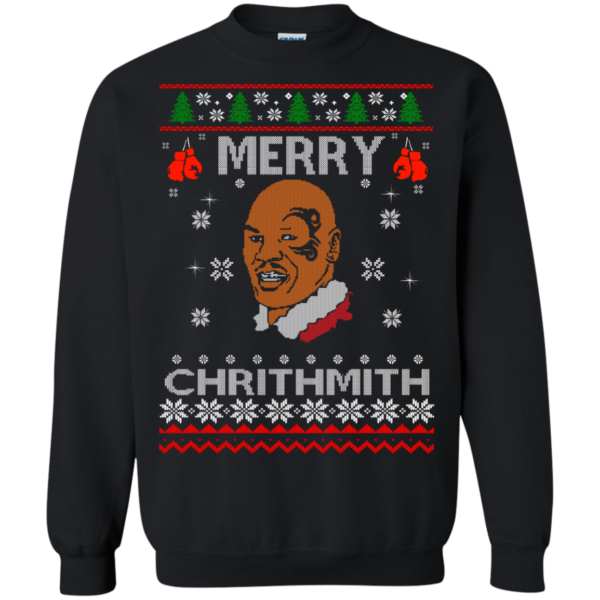 image 561 600x600px Merry Chrithmith Mike Tyson Ugly Christmas Sweater, T shirt
