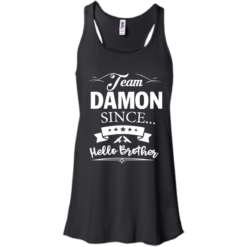 image 666 247x247px Team Damon Since Hello Brother. Damon Salvatore T Shirt