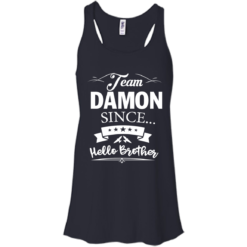 image 667 247x247px Team Damon Since Hello Brother. Damon Salvatore T Shirt