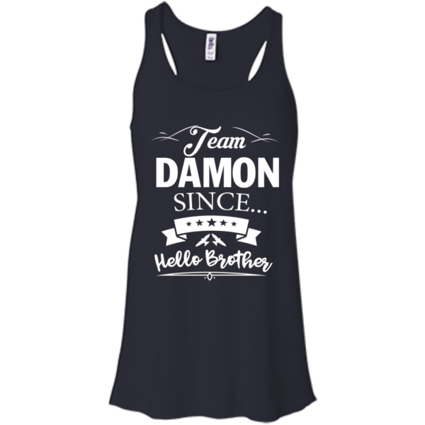 image 667 600x600px Team Damon Since Hello Brother. Damon Salvatore T Shirt