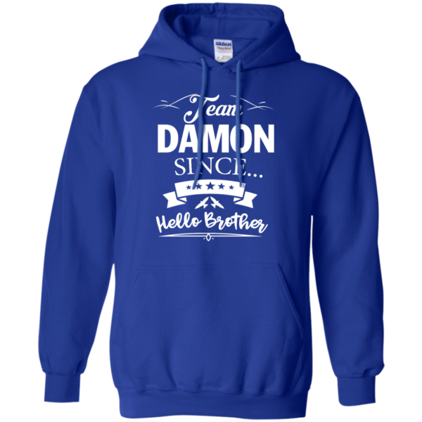 image 670 600x600px Team Damon Since Hello Brother. Damon Salvatore T Shirt