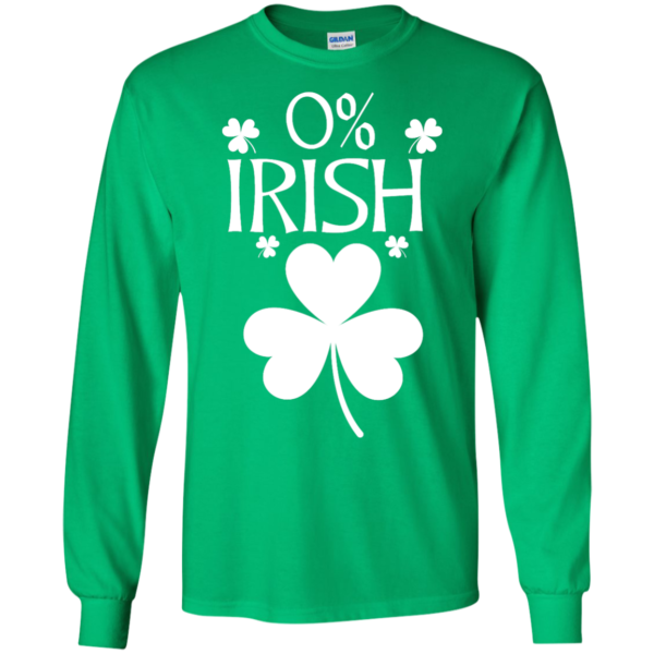 image 679 600x600px St Patrick's Day: 0% Irish funny irish t shirt, hoodies, tank