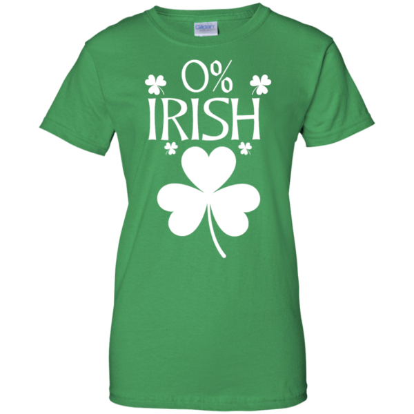 image 685 600x600px St Patrick's Day: 0% Irish funny irish t shirt, hoodies, tank