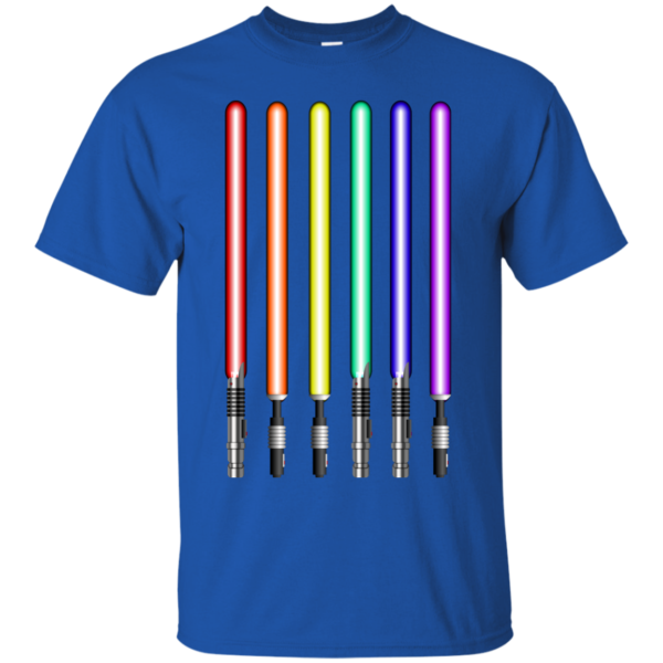 image 876 600x600px Star Wars Lightsaber Rainbow Shirt (Tee Hoodies Tank Top)