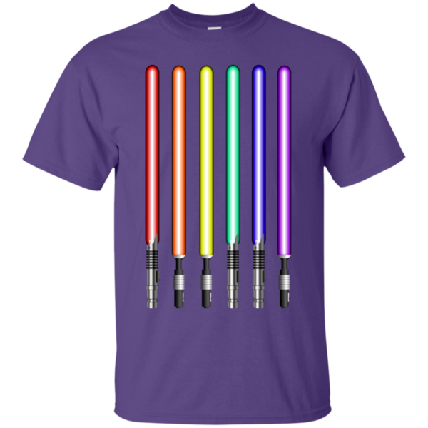 image 877 600x600px Star Wars Lightsaber Rainbow Shirt (Tee Hoodies Tank Top)