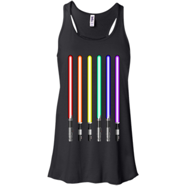 image 878 600x600px Star Wars Lightsaber Rainbow Shirt (Tee Hoodies Tank Top)