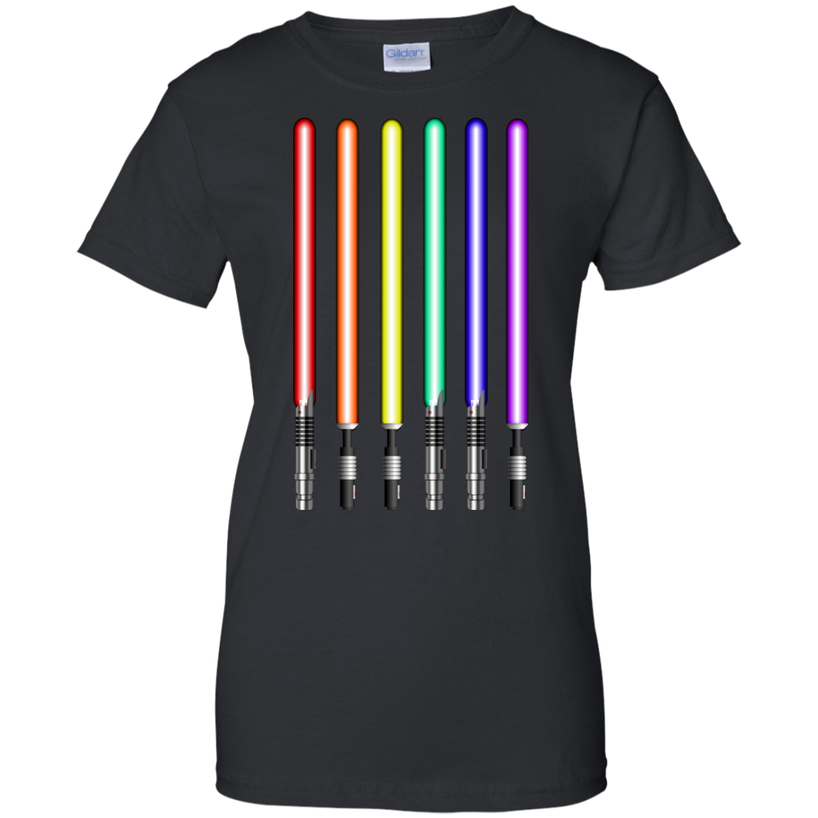 rainbow lightsaber shirt