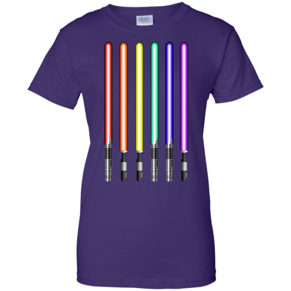 image 884 600x600px Star Wars Lightsaber Rainbow Shirt (Tee Hoodies Tank Top)