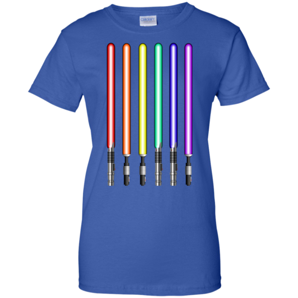 image 885 600x600px Star Wars Lightsaber Rainbow Shirt (Tee Hoodies Tank Top)