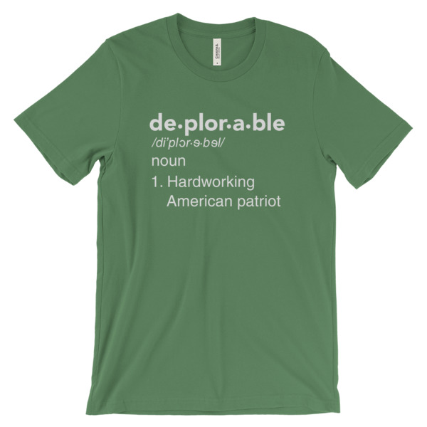 mockup 72526584px Deplorable Definition: Hardworking American Patriot Unisex T shirt