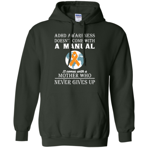 image 274 600x600px Adhd Awareness Shirt: It Come With a Mother Who Never Gives Up T Shirts