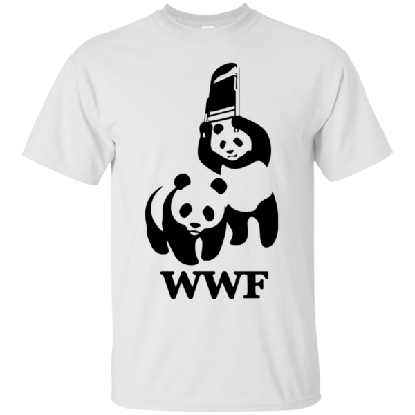image 280 600x600px WWF Panda Bear Wrestling T Shirts