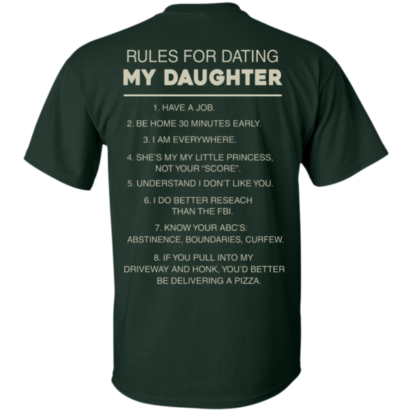 image 41 600x600px Rules For Dating My Daughter T Shirt, Hoodies & Tank Top