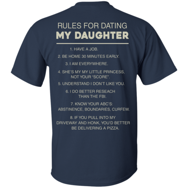 image 42 600x600px Rules For Dating My Daughter T Shirt, Hoodies & Tank Top