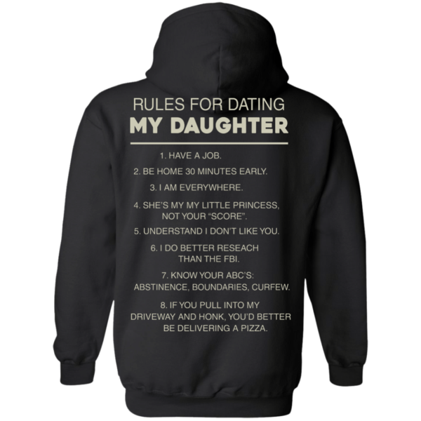 image 46 600x600px Rules For Dating My Daughter T Shirt, Hoodies & Tank Top