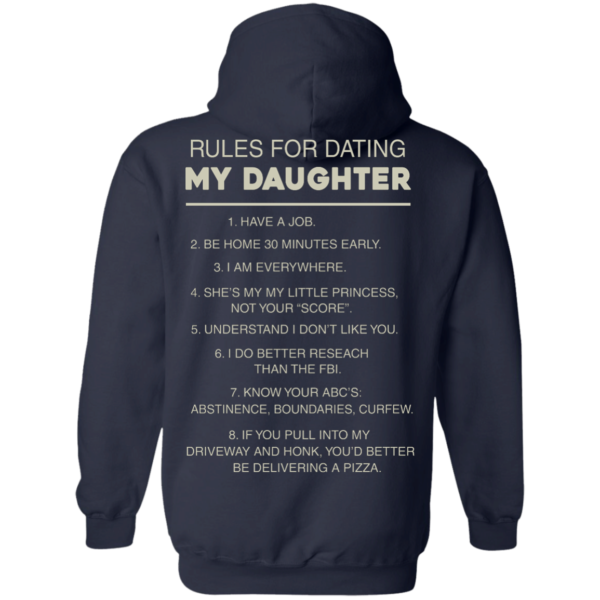 image 47 600x600px Rules For Dating My Daughter T Shirt, Hoodies & Tank Top