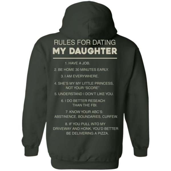 image 48 600x600px Rules For Dating My Daughter T Shirt, Hoodies & Tank Top