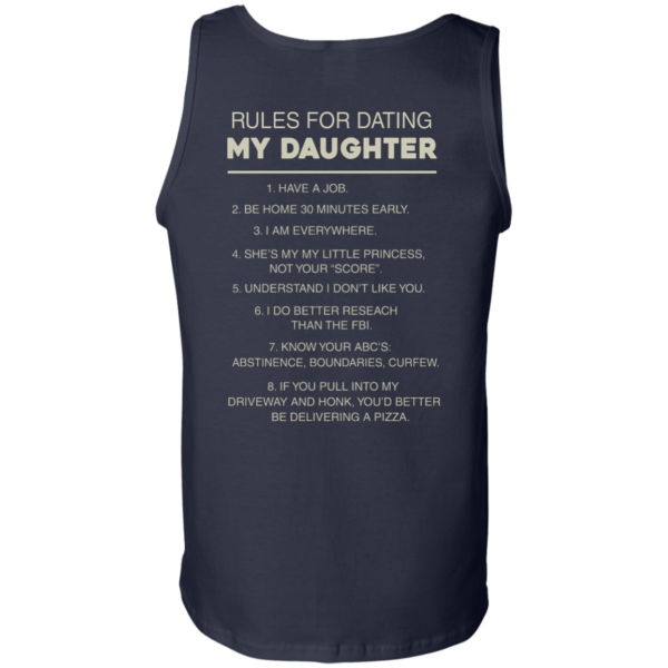 image 50 600x600px Rules For Dating My Daughter T Shirt, Hoodies & Tank Top