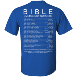 image 539 247x247px Bible Emergency Numbers T Shirts, Hoodies, Sweater
