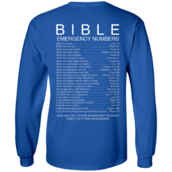 image 541 247x247px Bible Emergency Numbers T Shirts, Hoodies, Sweater