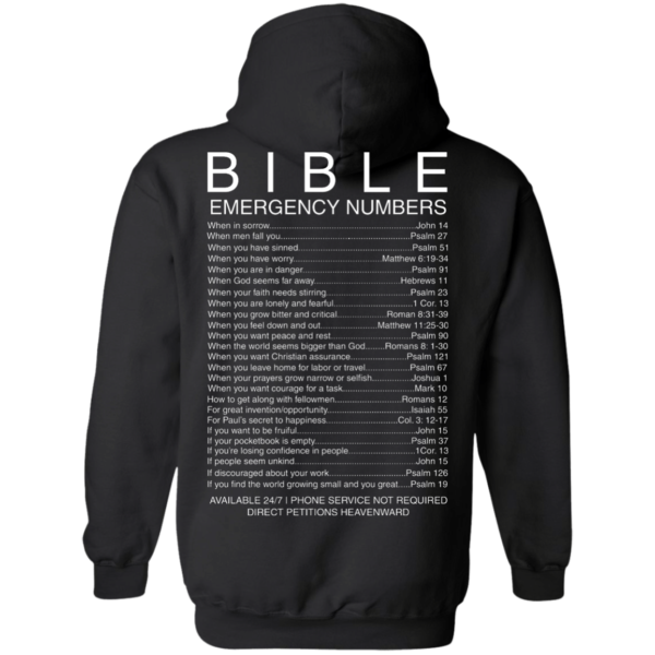 image 542 600x600px Bible Emergency Numbers T Shirts, Hoodies, Sweater