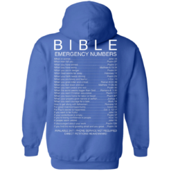 image 543 247x247px Bible Emergency Numbers T Shirts, Hoodies, Sweater