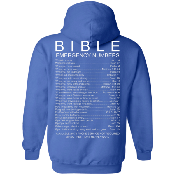 image 543 600x600px Bible Emergency Numbers T Shirts, Hoodies, Sweater
