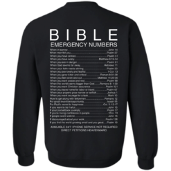 image 544 247x247px Bible Emergency Numbers T Shirts, Hoodies, Sweater