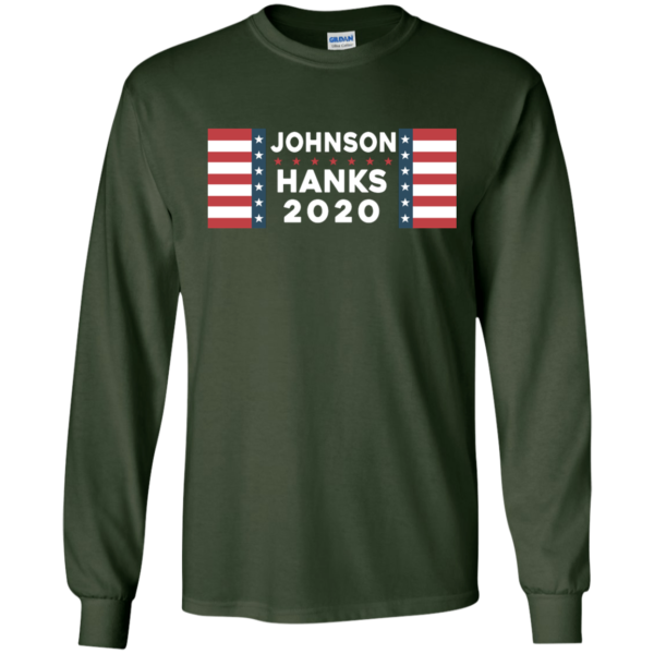 image 654 600x600px Johnson Hanks for president 2020 T Shirts, Hoodies, Tank Top