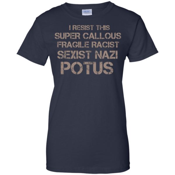 image 708 600x600px I Resist This Super Callous Fragile Racist Sexist Nazi Potus T Shirts