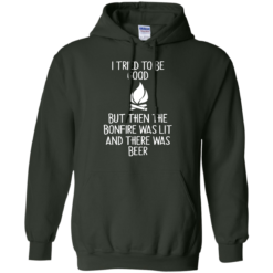 image 870 247x247px I Tried To Be Good But Then The Bonfire Was Lit T Shirts, Hoodies