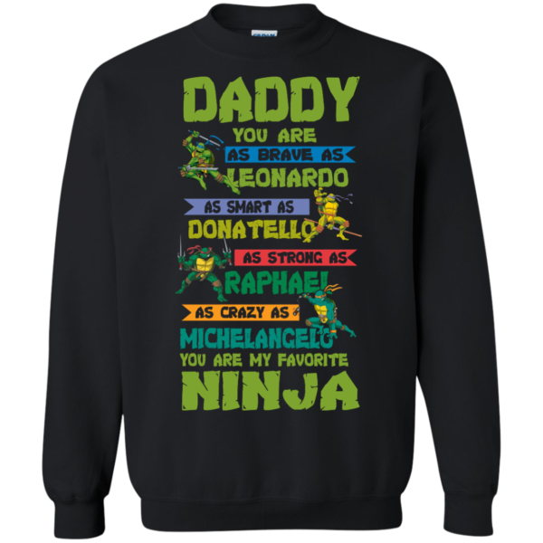 image 460 600x600px Ninja Turtles: Daddy You Are As Brave As Leonardo Smart As Donatello T Shirts, Hoodies