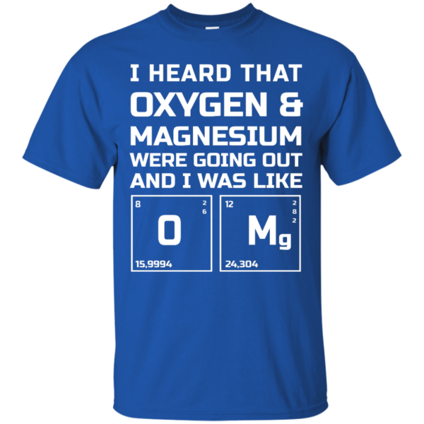 image 538 600x600px I Heard That Oxygen & Magnesium Were Going Out And I Was Like O Mg T Shirts