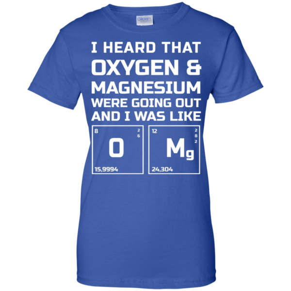 image 544 600x600px I Heard That Oxygen & Magnesium Were Going Out And I Was Like O Mg T Shirts